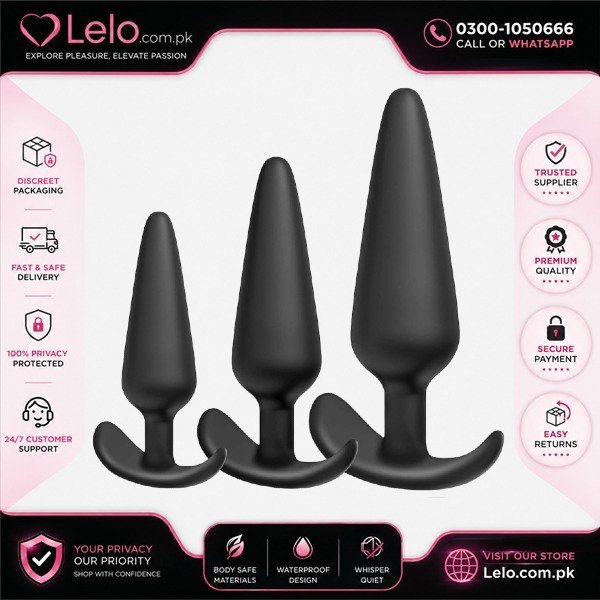 Long Session Silicone Butt Plugs Set In Pakistan