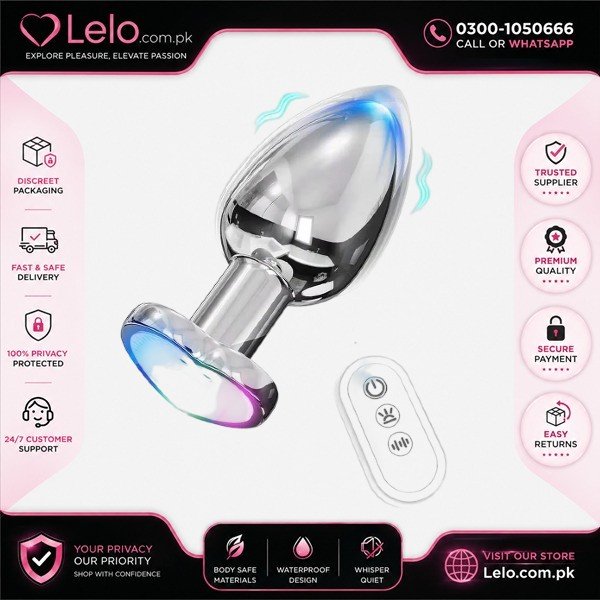 Luminous Vibrating Butt Plug In Pakistan