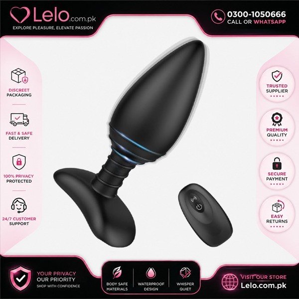 Strong Vibrating Butt Plug With Remote In Pakistan