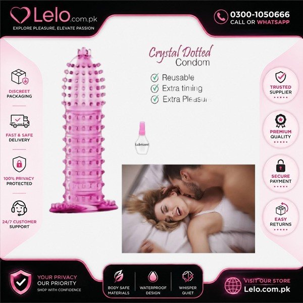 Crystal Dot & Waves Condom