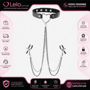 Jewelled Nipple Clamps With Collar In Pakistan