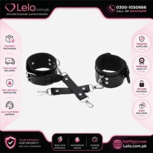 Leather Handcuffs Black In Pakistan