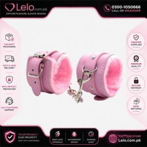 Leather Handcuffs Pink In Pakistan