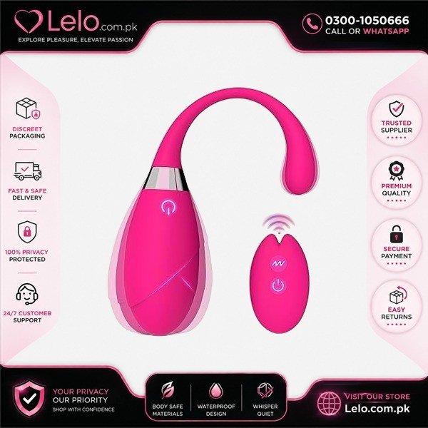Pink Egg Vibrator With Remote In Pakistan