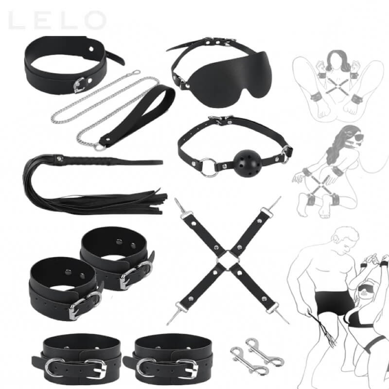 11 PCS Sex Bondage BDSM Kit with Adjustable Handcuffs (1)