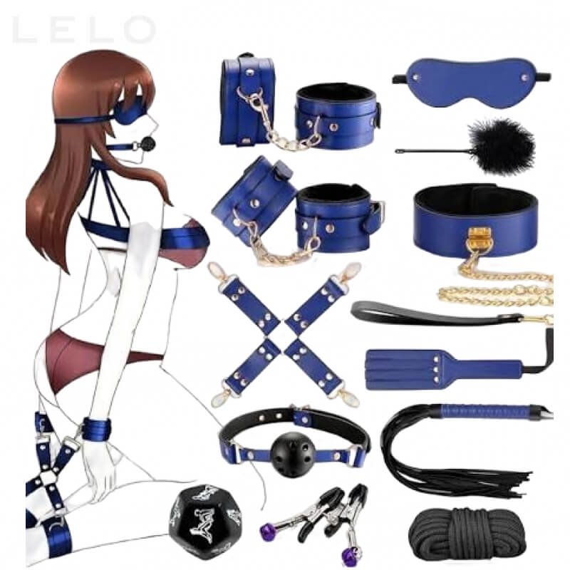 12 PCS BDSM Bondage Set with Handcuffs (1)
