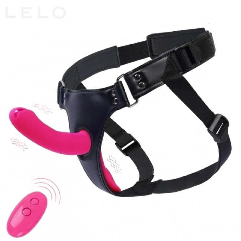 2 in 1 Vibrating Strap On Dildo Harness for Women (1)