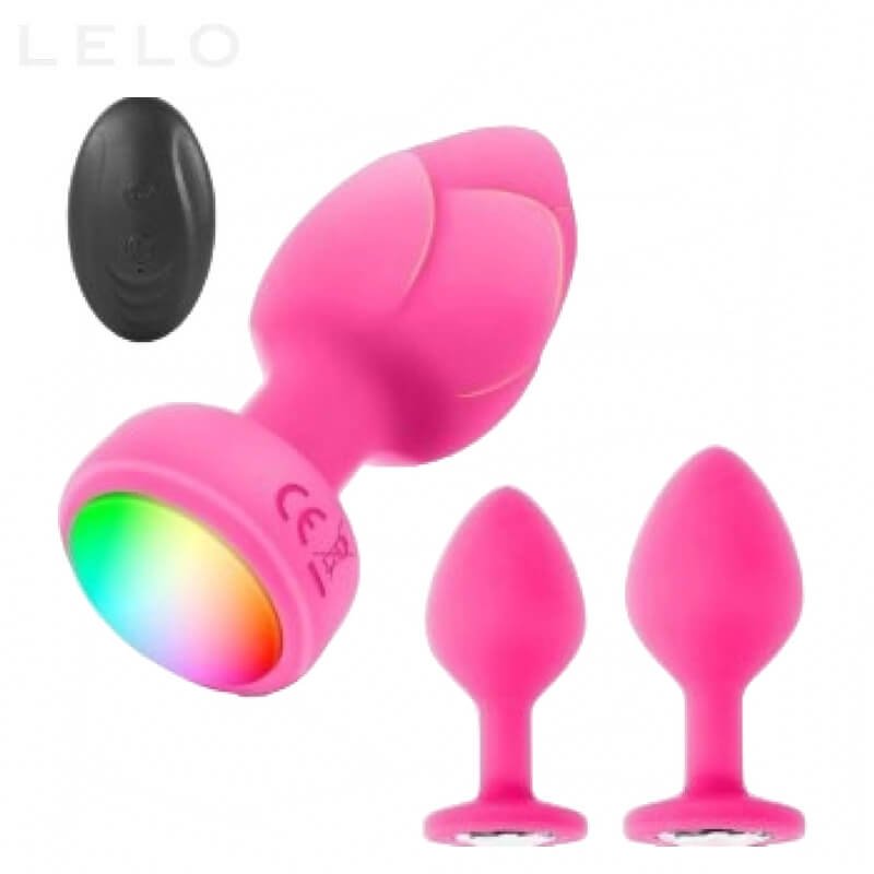 3 Piece Vibrating Anal Butt Plug Set for Women (1)