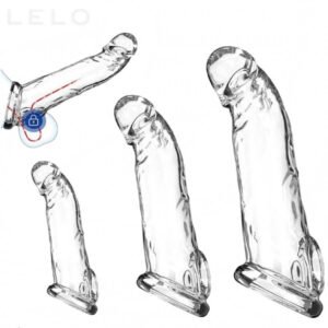 3 Sizes Reusable Penis Sleeve with Cock Ring (1)