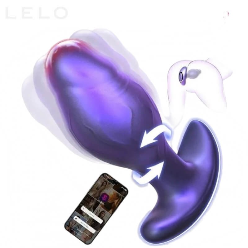 360° Rotating Vibrating Butt Plug Toy for Women (1)
