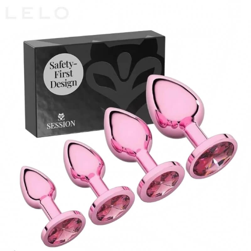 4 PCS Jewel Butt Plug Set for Beginners (1)