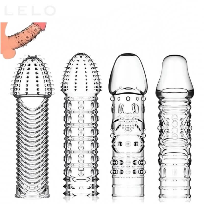 4 Pack Reusable Penis Sleeves and Extenders for Men (1)