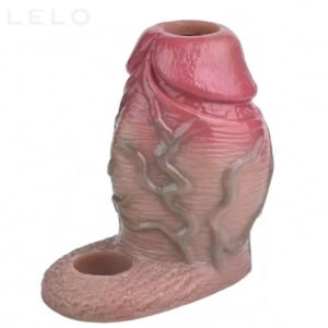 5 Inch Realistic Silicone Penis Sleeve with Penis Extender (1)