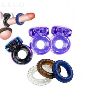 6 Pcs Waterproof Vibrating Cock Ring Set for Men (1)