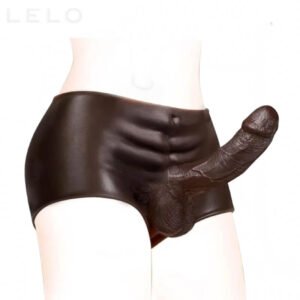 7 Inch Black Strap On Dildo Sex Toy for Women (1)