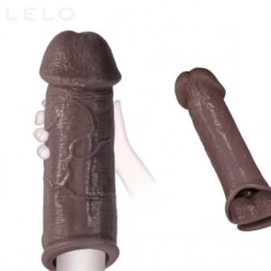 8 Inch Realistic Silicone Penis Sleeve for Couples (1)