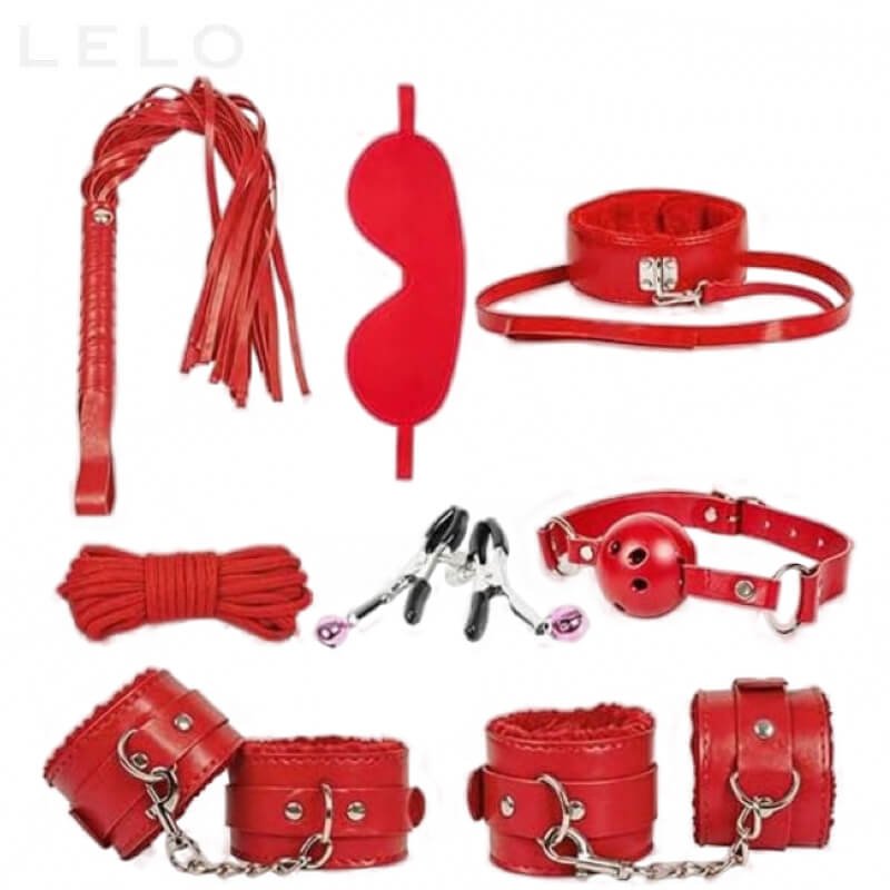 8 PCS BDSM Bondage Kit with Ball Gag (1)
