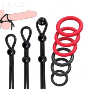 9 Pcs Adjustable Silicone Cock Ring Set for Men (1)