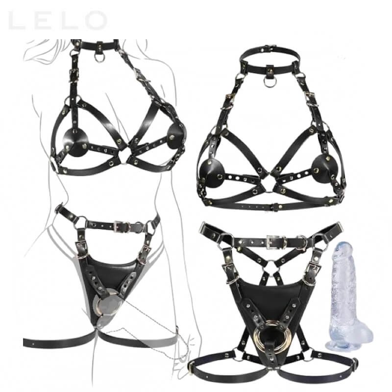 Adjustable Strap On Dildo Harness Set for Couples (1)