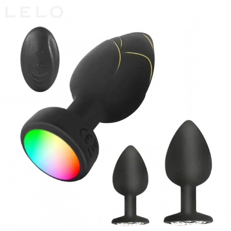 LED Color Anal Plug Vibrator Sex Toy (1)