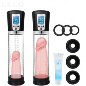 LED Display Male Penis Pump with 6 Cock Rings (1)