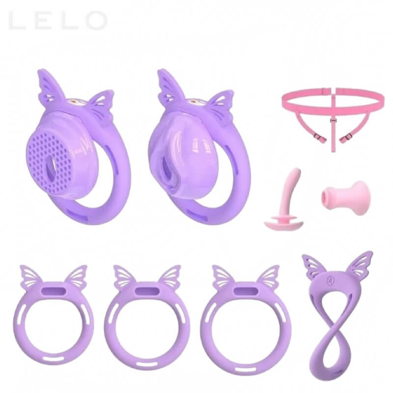 Male Chastity Cage 2 Piece Set with Adjustable Belt (1)