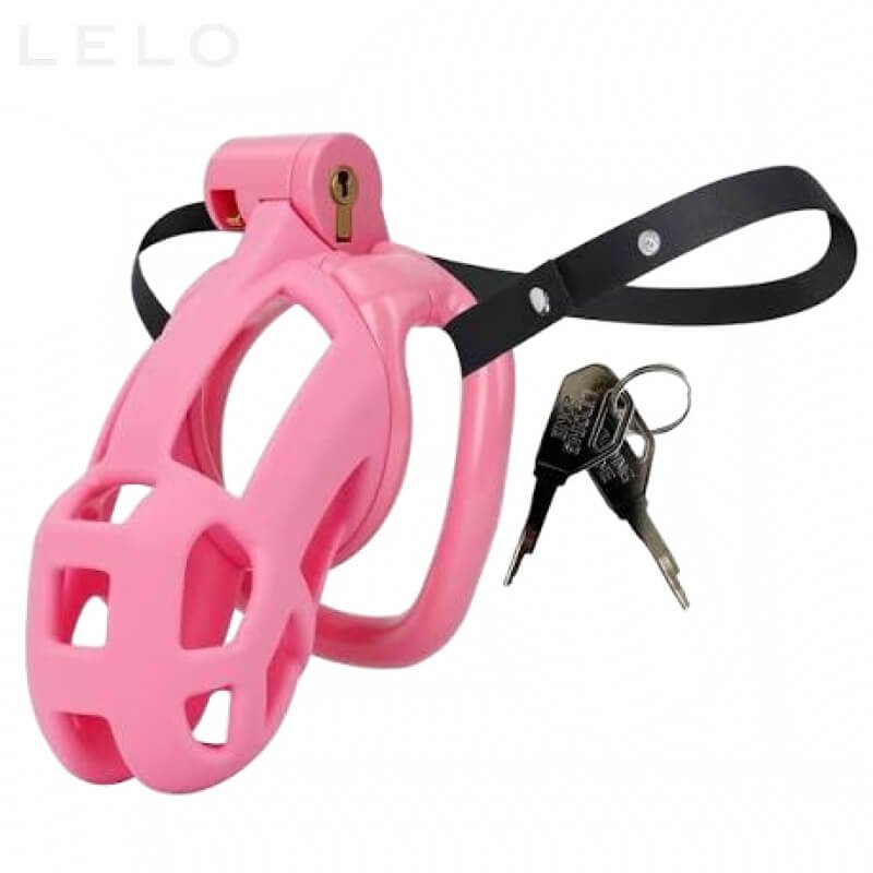 Male Chastity Cage with Elastic Belt and 4 Adjustable Rings (1)