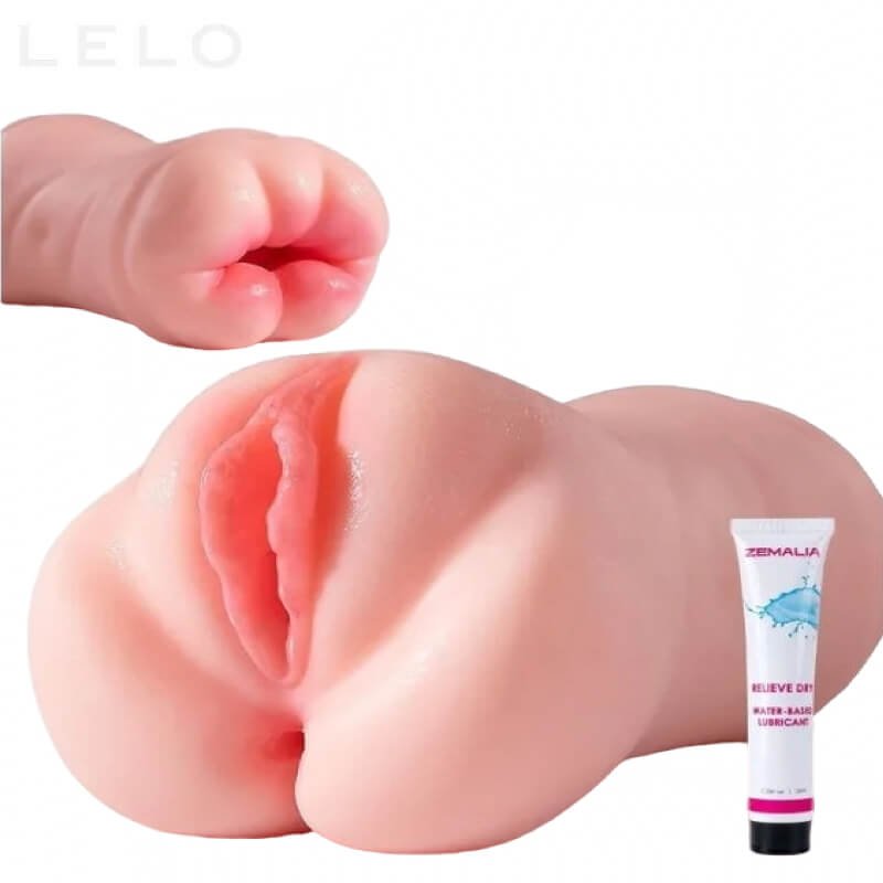 Realistic Male Masturbator Pocket Pussy with Triple Channel (1)