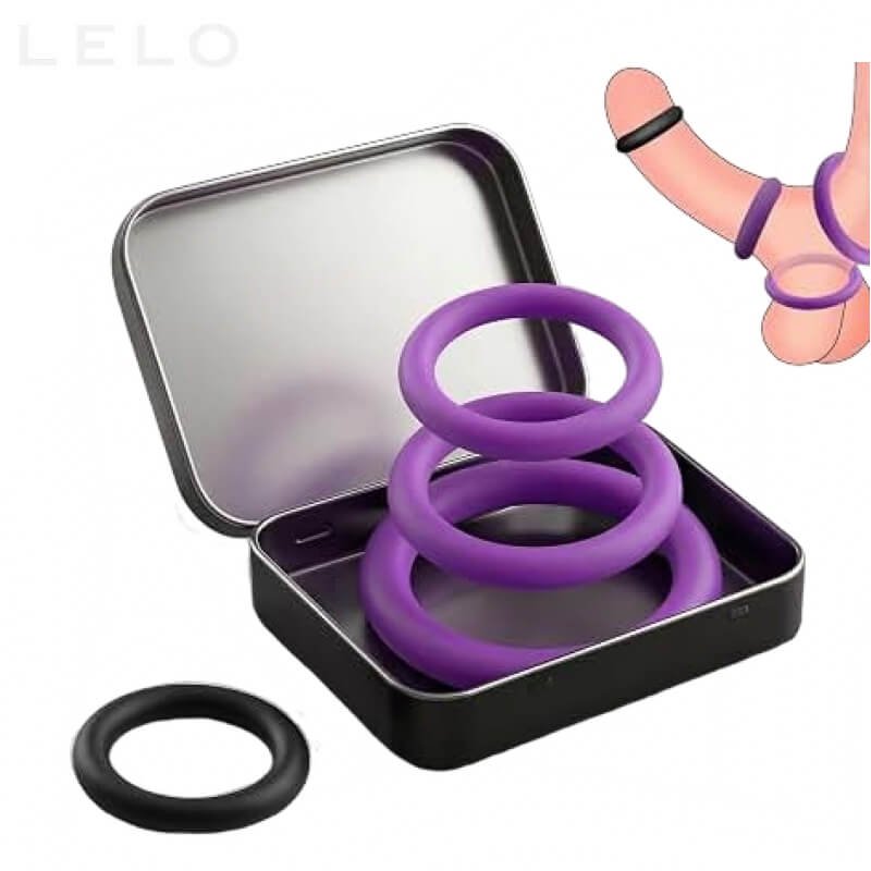 Silicone Cock Ring Set for Men with 4 Sizes (1)