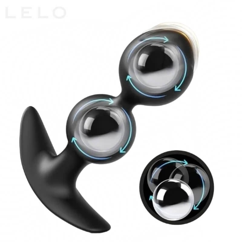 Silicone Weighted Anal Butt Plug with 2 Steel Balls (1)