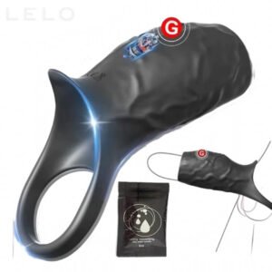 Soft Silicone Vibrating Penis Sleeve for Couples (1)