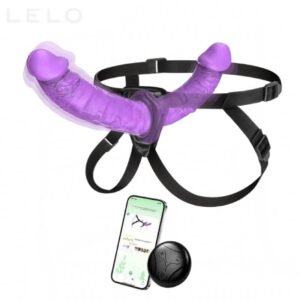 Strap On Dildo Vibrator with Adjustable Harness (1)