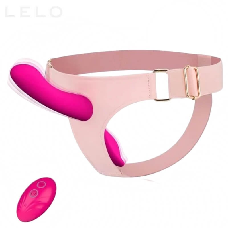 Strap On Vibrating Dildo Adjustable Harness (1)