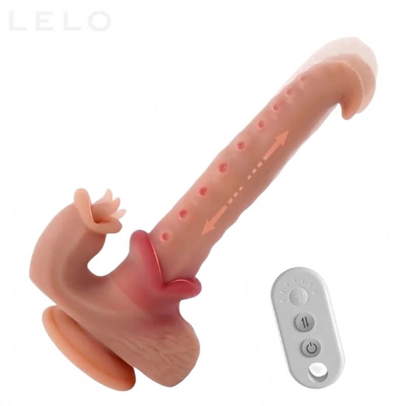 Thrusting Realistic Heating Tentacle Dildo Sex Toy (1)