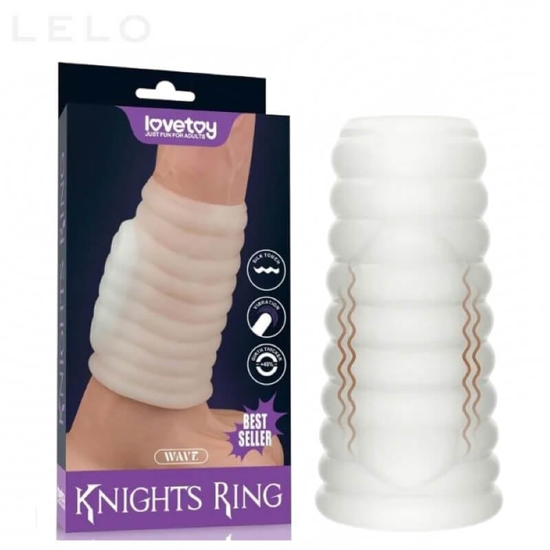 Vibrating Penis Sleeve and Cock Ring with Girth Enhancer (1)
