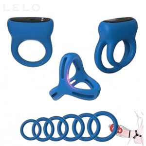 Vibrating Silicone Penis Cock Ring for Men (1)
