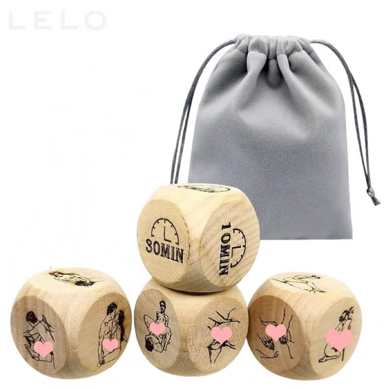 Wooden Couples Love Dice Game